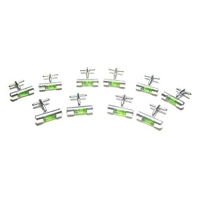 Wholesale Level Cufflink Lot : 5 Pairs of Green Spirit Level Cufflinks W Gift Boxes