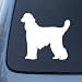 AFGHAN SILHOUETTE - Dog - Vinyl Car Decal Sticker #1480 | Vinyl Color: White