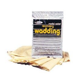 Estes Recovery Wadding appr. 75Piece 4.5"x4.5" with bonus 2Pie