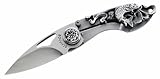 Schrade SCWSF Pewter Collection Folding Pocket Knife, With A Fish Engraved Handle