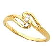 14K Yellow Gold Diamond Ring - 0.08 Ct.