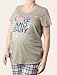 Motherhood Maternity: Plus Size Short Sleeve Scoop Neck Stretch Fabric Nursing Sleep Tank