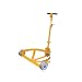 Vestil LO-DC-CI Lo-Profile Drum Caddie with Bung Wrench Handle and Steel Wheel, Steel, 21-5/8" Length, 28-1/8" Width, 37-5/8" Height, 1200 Capacity