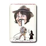 Londons Times Funny Panel Hollywood Cartoons - George Harrison Ford - Light Switch Covers - single toggle switch
