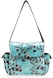 Fleurville MS BAZ Mothership Diaper Bag - Botanical Azure