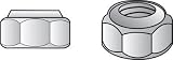 Hillman #180156 50PK 7/16-14 Lock Nut