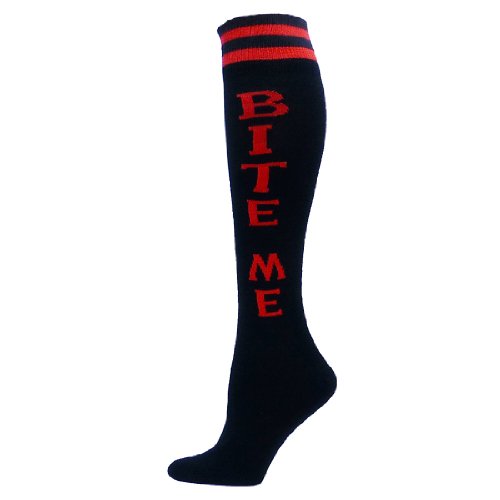 Urban Word Socks Awesome Vegan Ninja FTW Warrior Bad Ass Bite Me Roller Derby