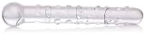 Don Wand Glass Pleasure Wand, Nubby, Clear
