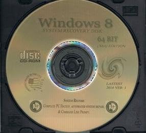 A.C.A.T.S. - Windows 8 32-bit 64-bit System Reset Start-up Repair Recovery Restore Fix Boot CD Disc Disk