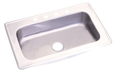 Elkay PBLS3322D7SN4 Revere Puritan 33-by-22-by-7 Inch Single Bowl Drop-In Stainless Steel Kitchen Sink
