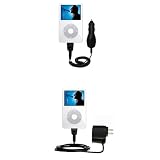 Essential Kit for the Apple iPod Video (60GB) - includes Car and Wall Charger with Rapid Charge Technology - Gomadic Brand w/ TipExchange Technology