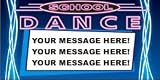 SCHOOL DANCE PARTY CUSTOM BANNER (Variety of Sizes)