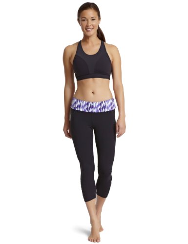 Zobha Women's Ruched Capri, Black/L'eau, 10