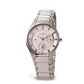 Skagen Women's 2 Tone Stainless Steel 3 Dials Multi Function Watch #750SSXR