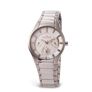 Skagen Women's 2 Tone Stainless Steel 3 Dials Multi Function Watch #750SSXR
