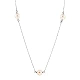 Karat Platinum Freshwater Cultured Pearl "Tin Cup" Necklace