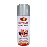 Bosny Hi-Temp Aerosol Paint - Flat Black Spray Paint (Case of 12 10oz Cans)