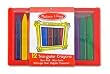 MELISSA & DOUG 12 TRIANGULAR CRAYONS