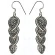 Designer Earrings Sterling Silver Jewelry for Women 2.75 inches (ers224)