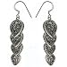 Designer Earrings Sterling Silver Jewelry for Women 2.75 inches (ers224)