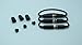 3 Great Value Tech® Replacement Headphone Wires with 3 Black Cover / Screws for Iphone 6 Lifeproof Cases