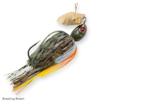 Z-Man Project Z Chatterbait Spinnerbaits, Black/Blue, 3/8 oz