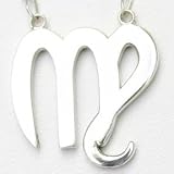 Spiritual Jewelry- Zodiac- Virgo, Pendant with CZs, Silver