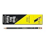 SANFORD Mirado Black Warrior Wood Pencil, F #2.5 , Black Matte Barrel, Dozen