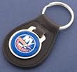 New York Islanders Leather Keychain