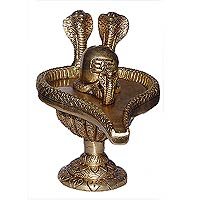 Shiva Lingam Brass Religious Gifts 5 x 3.5 x 4.5 inches (shiva002)