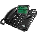GE 29585FE1 Corded Desktop Speakerphone with Tilt Screen - 1 x Phone Line(s) - Black