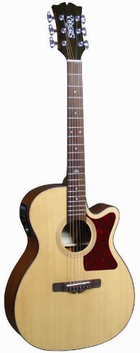 Sierra SA28CE Acoustic Electric Cutaway Guitar Set- Sunrise Series On Sale