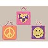 Groovy Pink Peace Sign Wall Hanging Accessories by JoJo Designs