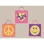 Groovy Pink Peace Sign Wall Hanging Accessories by JoJo Designs