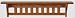 Mission Shelf - 24"- Solid Cherry- with Plate Groove (Choose Your Custom Stain Option)