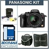 Panasonic Lumix DMC-GH1K 12.1 Megapixel Digital Interchangeable Lens SLR Camera with Lumix G Vario HD 14-140mm/F4.0-5.8 ASPH/MEGA O.I.S. Lens Kit,- Black - with 4GB SD Memory Card, Camera Gadget Bag, Digital Memory Case (4), Professional Lens Cleaning Kit