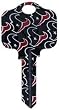 Houston Texans Kwikset KW1 House Key