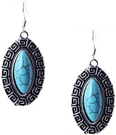 Fashion Oval Turquoise tread Necklace Jewelry Set