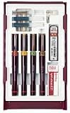rotring Tuschefüller rapidograph pen station Tuschezeichner rapidograph 4er Set LB: 0,25 0,35 0,5 0,7MM PEN STAT
