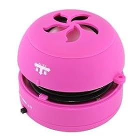 3.5mm Mini Portable Hamburger Shape Speaker (Purple)