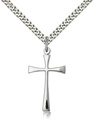 Maltese Cross Pendant, Sterling Silver