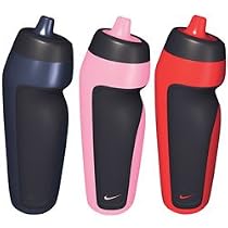 Nike 500ml Asymmetrical Sports Water Bottle - Leak Proof Valve (Colour: Sport Red / Black )