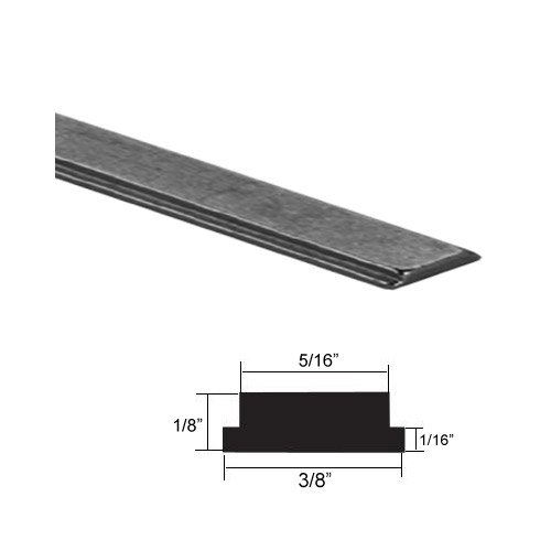 Flexible Magnetic Strip Insert for Framed Swing Shower Doors - 84 long