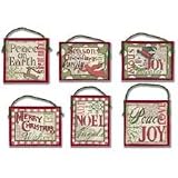 Christmas Sayings Ornaments Counted Cross Stitch Kit - Up To 4