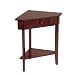 OSP Designs Madison Corner End Table, Walnut By Office Star