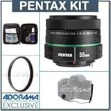 Pentax SMCP-DA 35mm f/2.4 AL Wide Angle Auto Focus Lens Kit, with Pro Optic ....