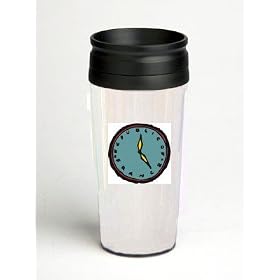 16 oz. Double Wall Insulated Tumbler with Republic of France clock - Paper Insert by SHOPZEUS