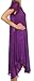 Sakkas 715D Michiko Stonewashed Caftan Dress / Cover Up - Purple - One Size