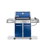 Weber 3758001 Genesis E-320 Propane Gas Grill, Dark Blue