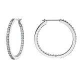 Diamond Hoop Earrings 2ctw